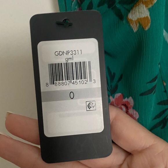 Guess Brand Green Floral Print Maxi Dress Size 0 - Picture 3 of 6